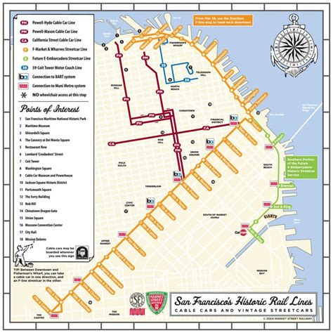 San Francisco Cable Car Map